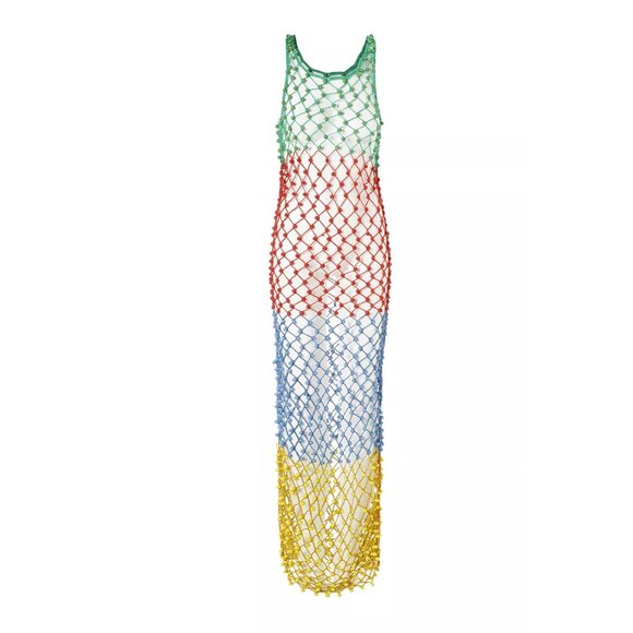 SIMONMILLER x MANGO Mesh Maxi Dress – Multi Color – Rare Collab - Picture 1 of 2